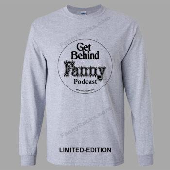 Podcast T-shirt Gray Banded Cuff